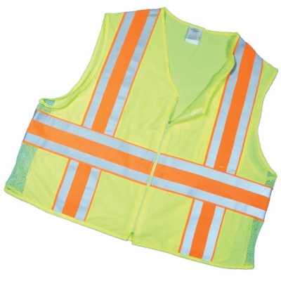 16343, ANSI Class 2 Deluxe Dot Mesh With Pockets, Flagging Direct